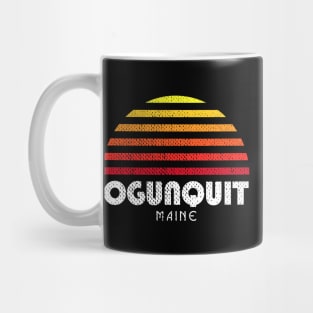 Ogunquit Maine Ogunquit Beach Retro Sunset Mug